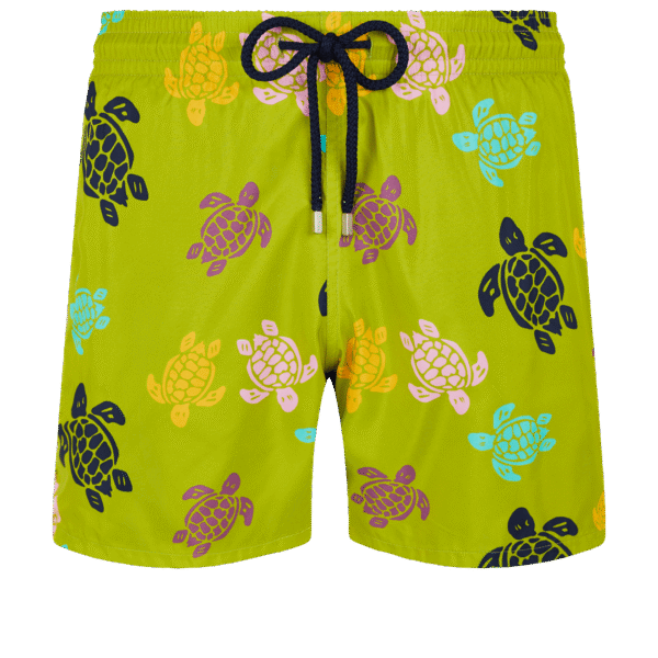 MAHC1J36-419-front-1960x1960 Mens Vilebrequin Matcha Green Ronde Des Tortues Multicolor Turtles Swim Shorts