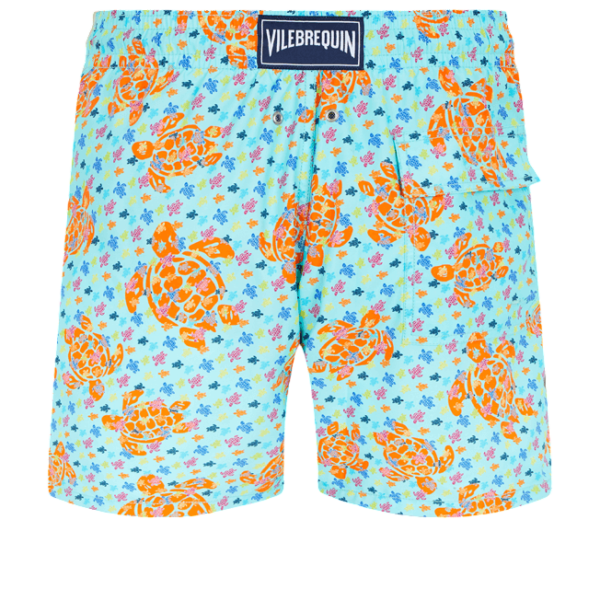 Mens Vilebrequin Micro Macro Ronde Des Tortues Moorea Turtles Swim Shorts
